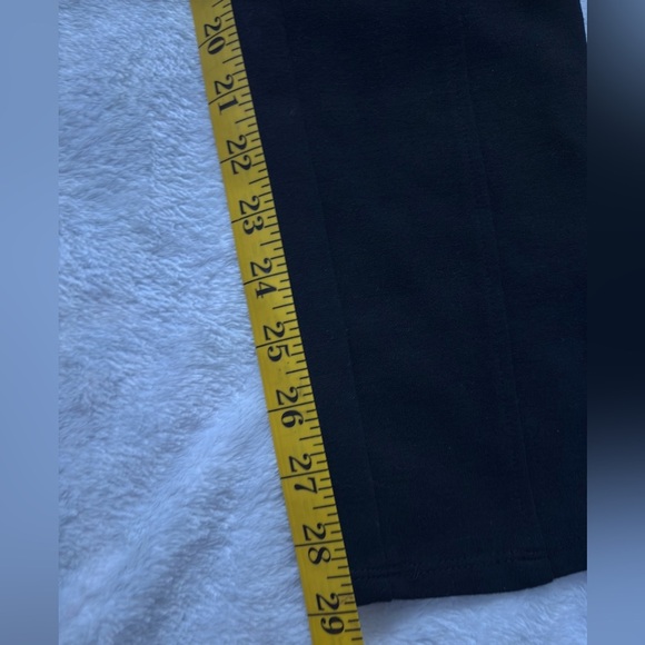 Black High Waist Career Pants Slim Fit Stretch - Picture 6 of 7